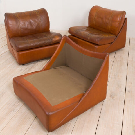 21177 Poltrona Frau for Studio 54 vintage sofa in thick aniline cognac leather, 1970s-18 Poltrona Frau for Studio vintage sofa in thick aniline cognac leather s scaled