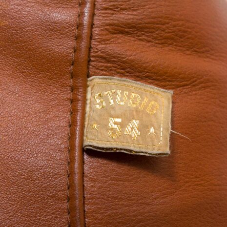 21177 Poltrona Frau for Studio 54 vintage sofa in thick aniline cognac leather, 1970s-5 Poltrona Frau for Studio vintage sofa in thick aniline cognac leather s scaled