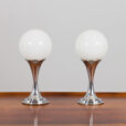 Pair of chrome table lamps by Geofredo Regiani  scaled