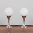 Pair of chrome table lamps by Geofredo Regiani  scaled