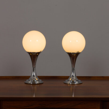 21180 Paire de lampes de table chromées par Geofredo Regiani-7 Pair of chrome table lamps by Geofredo Regiani scaled