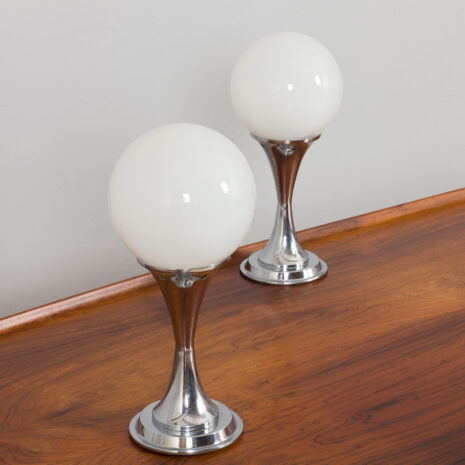 21180 Paire de lampes de table chromées par Geofredo Regiani-9 Pair of chrome table lamps by Geofredo Regiani scaled