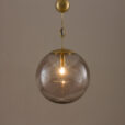 Big cm diameter Venini Italian Murano swirl glass spherical pendant lamp s  scaled