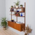 Royal Cadovius  bay teak wall unit with  cabinets and  shelves s  scaled