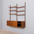 Royal Cadovius  bay teak wall unit with  cabinets and  shelves s  scaled
