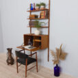 Cadovius wall unit with a secretary desk and  shelves  scaled