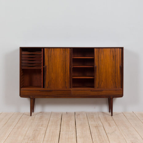 21067 palisander Oman Junn highboard z 4 przesuwanymi drzwiami _ 2 szuflady-4 rosewood Oman Junn highboard w