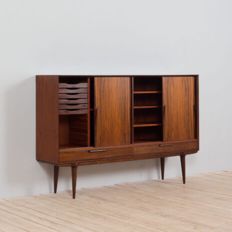 21067 palisander Oman Junn highboard w. 4 drzwi przesuwne _ 2 szuflady-6 rosewood Oman Junn highboard w