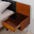 Hans Wegner bed for Getama teak queen size bed with night tables Denmark s  scaled