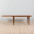 Vintage Danish Johannes Andersen rectangular teak extension dining table s  scaled