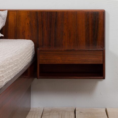 21171 Duńska rama łóżka z drewna różanego king-size łóżko podwójne-11 Danish rosewood bed frame king size double bed scaled