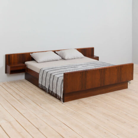 21171 Duńskie drewno różane rama łóżka king-size podwójne łóżko-4 Danish rosewood bed frame king size double bed scaled