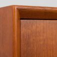Danish vintage teak chest of drawers with almond shaped handles s scaled