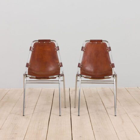 21209 pair of Charlotte Perriand Les Arc chairs-2 pair of Charlotte Perriand Les Arc chairs scaled