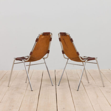 21209 pair of Charlotte Perriand Les Arc chairs-4 pair of Charlotte Perriand Les Arc chairs scaled
