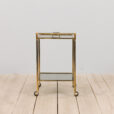 Italian mid century brass bar cart with portable tray s  scaled