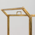 Italian mid century brass bar cart with portable tray s  scaled
