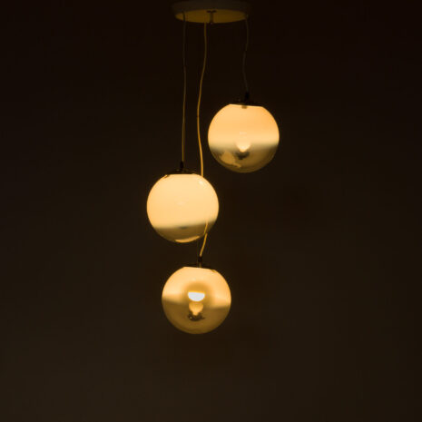 21212 Space Age Murano ceiling pendant lamp with 3 murano glass globes-6 Space Age Murano ceiling pendant lamp with murano glass globes scaled
