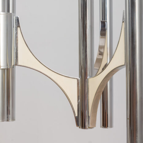 21215 Włoski chromowany żyrandol Gaetano Sciolari lampa wisząca, lata 60. XX w., 70s-10 Italian chrome chandelier by Gaetano Sciolari pendant lamp s s scaled