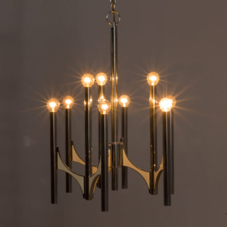 21215 Włoski chromowany żyrandol Gaetano Sciolari lampa wisząca, lata 60-te, 70s-15 Italian chrome chandelier by Gaetano Sciolari pendant lamp s s scaled