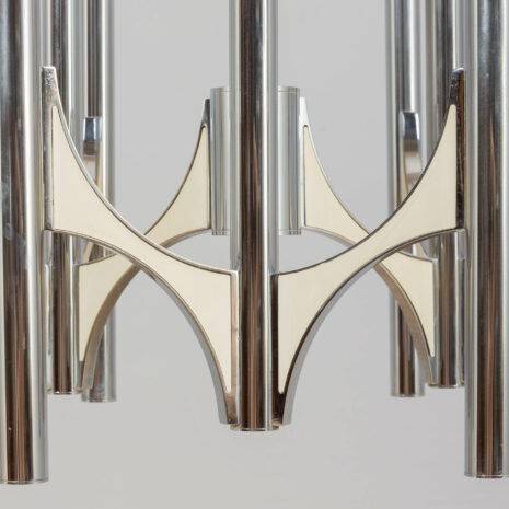 21215 Włoski chromowany żyrandol Gaetano Sciolari lampa wisząca, lata 60-te, 70s-7 Italian chrome chandelier by Gaetano Sciolari pendant lamp s s scaled