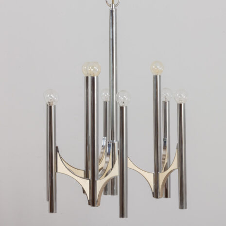 21215 Włoski chromowany żyrandol Gaetano Sciolari lampa wisząca, lata 60-te, 70-te-9 Italian chrome chandelier by Gaetano Sciolari pendant lamp s s scaled