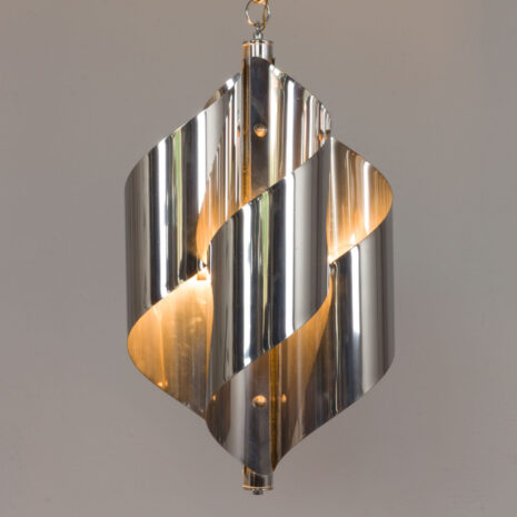 21216 Space Age Scholari chrome spiral pendant lamp -10 Space Age Scholari chrome spiral pendant lamp scaled
