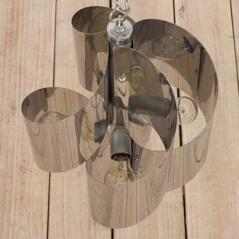 21216 Space Age Scholari chrome spiral pendant lamp -3 Space Age Scholari chrome spiral pendant lamp scaled