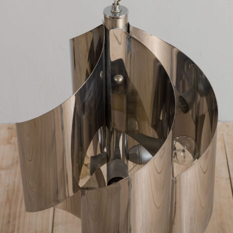 21216 Space Age Scholari chrome spiral pendant lamp -4 Space Age Scholari chrome spiral pendant lamp scaled