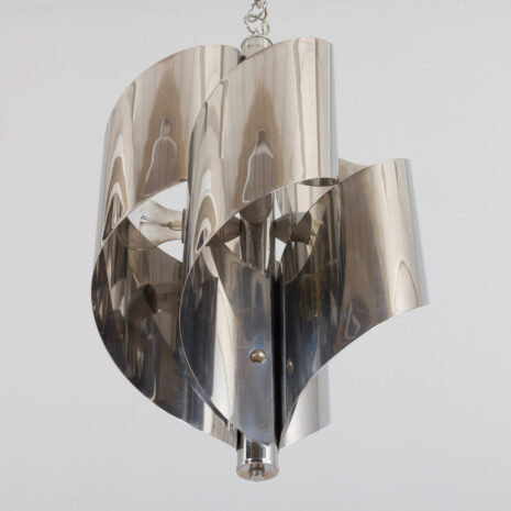 21216 Space Age Scholari chrome spiral pendant lamp -5 Space Age Scholari chrome spiral pendant lamp scaled