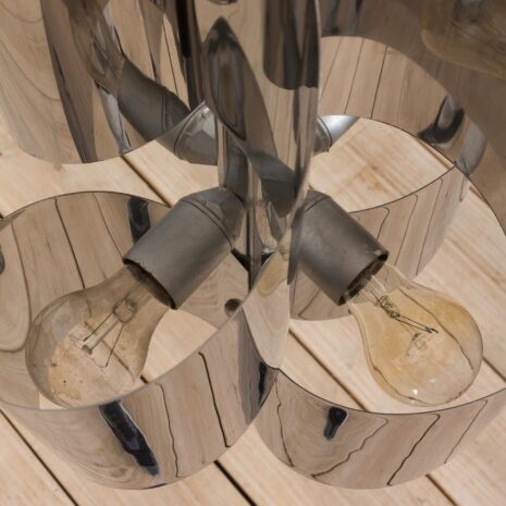 21216 Space Age Scholari chrome spiral pendant lamp -7 Space Age Scholari chrome spiral pendant lamp scaled