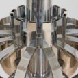 Space Age Sciolari chandelier in chrome with mirror led bulbs  scaled