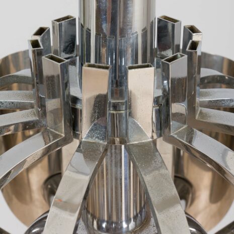 21217 Space Age Sciolari żyrandol w chromie z lustrem żarówki led-10 Space Age Sciolari chandelier in chrome with mirror led bulbs scaled