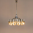 Space Age Sciolari chandelier in chrome with mirror led bulbs  scaled