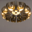 Space Age Sciolari chandelier in chrome with mirror led bulbs  scaled