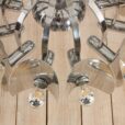 Space Age Sciolari chandelier in chrome with mirror led bulbs  scaled
