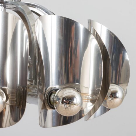 21217 Space Age Sciolari żyrandol w chromie z lustrem żarówki led-9 Space Age Sciolari chandelier in chrome with mirror led bulbs scaled