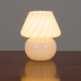 Small Venini mushroom lamp with gentle swirl scaled