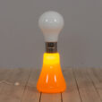 Brillo floor lamp by Carlo Nason for Mazzega in white and orange Murano glass  scaled