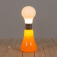 Brillo floor lamp by Carlo Nason for Mazzega in white and orange Murano glass  scaled