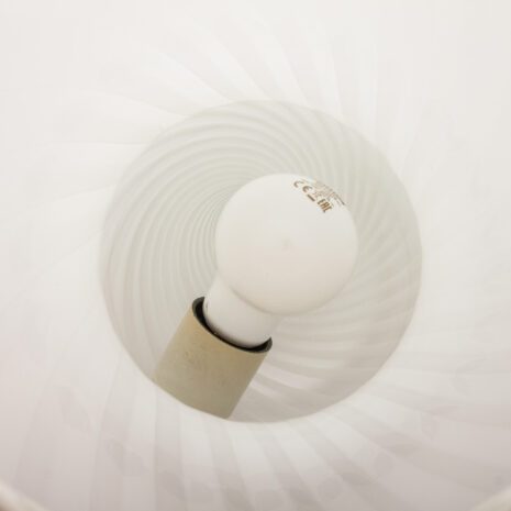 21225 Lampa stołowa Big Mushroom Venini, wirowe szkło Murano, Włochy 1960s-11 Duża lampa stołowa Mushroom Venini ze szkła murano, Włochy, skala