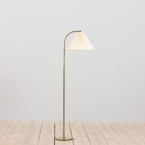 21230 Danish brass Le Klint floor lamp, 1960s-1 Danish brass Le Klint floor lamp s scaled