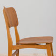 Danish mid century modern teak desk chair  scaled