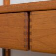 Danish excellent teak wall unit with a desk with drawers scaled