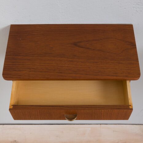 21241 Pair of Danish teak wall hanging nightstands night tables-7 Pair of Danish teak wall hanging nightstands night tables scaled