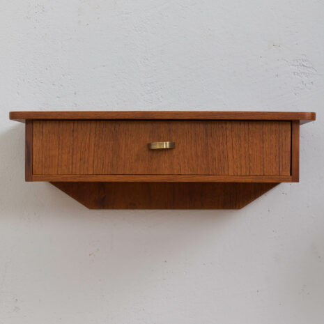 21241 Pair of Danish teak wall hanging nightstands night tables-9 Pair of Danish teak wall hanging nightstands night tables scaled