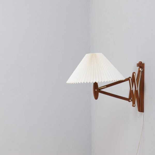Danish Le Klint scissor lamp in teak  scaled