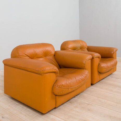 21249 Para foteli wypoczynkowych De Sede DS 101-11 Pair of De Sede DS lounge chairs scaled