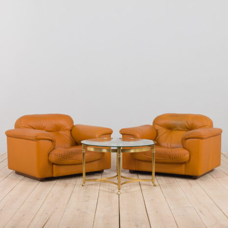 21249 Para foteli wypoczynkowych De Sede DS 101-2 Pair of De Sede DS lounge chairs scaled