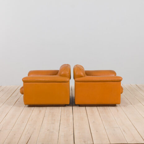 21249 Para foteli wypoczynkowych De Sede DS 101-5 Pair of De Sede DS lounge chairs scaled